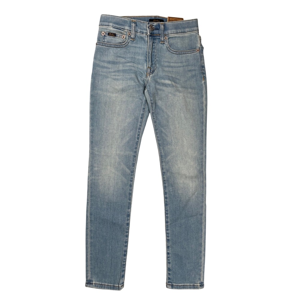 Polo Ralph Lauren Denim Leggings Kids 10 Light‎ Blue Super Stretch Skinny Jeans